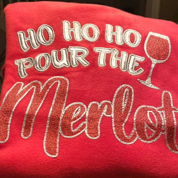 Wine Lovers🍷•SET• WINE LOVER GIFT! NWT Holiday Plaid Flannel PJ - Picture 8 of 11